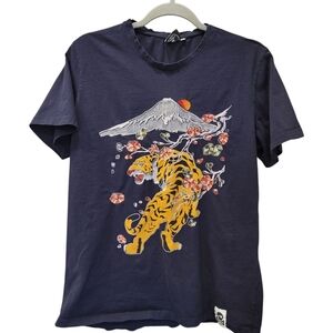 mUmYroom Madrid Cherry Blossom Tiger Umani Line T-shirt - L (Kids)